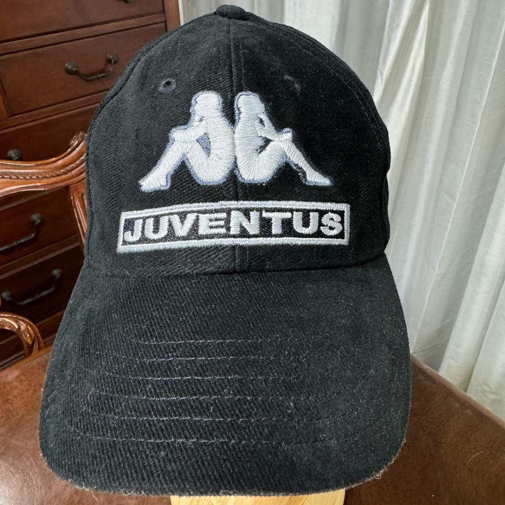 Kappa Black and White Juventus Hat